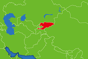 キルギスの地図画像