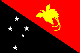パプアニューギニアの国旗画像