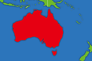 オーストラリアの地図画像