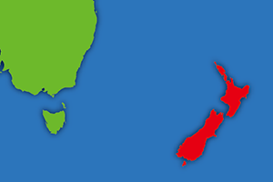 ニュージーランドの地図画像