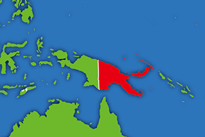 パプアニューギニアの地図画像