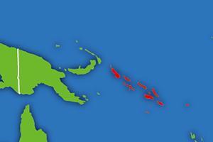 ソロモン諸島の地図画像