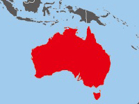 オーストラリアの位置