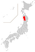 秋田県の位置