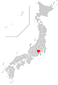 山梨県の位置