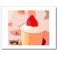 ファブリックボード-ケーキイラスト