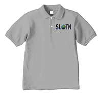 ポロシャツ-グレー