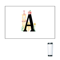 タンブラー-文字とイラスト