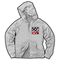 ジップパーカー-トランプ