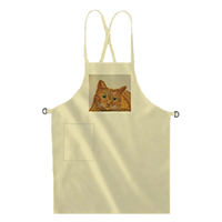 エプロン-猫