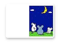 ひざ掛け-ネズミイラスト