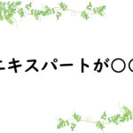 エキスパートが○○