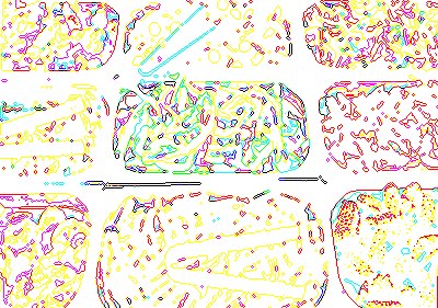 輪郭のトレース32-指定レベル以下の画像の周り