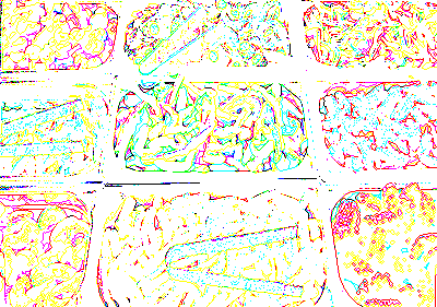 輪郭のトレース32-指定レベル以上の画像の周り