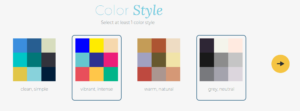 カラースタイル画面