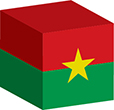 Flag of Burkina Faso image [Cube]