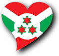 Flag of burundi image [Heart2]