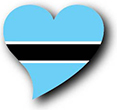 Flag of Botswana image [Heart2]