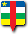 Flag of Central African Republic image [Round pin]