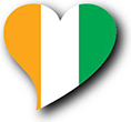 Flag of Cote d'Ivoire image [Heart2]