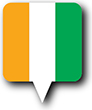 Flag of Cote d'Ivoire image [Round pin]