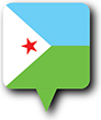 Flag of Djibouti image [Round pin]