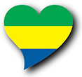 Flag of Gabon image [Heart2]