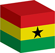 Flag of Ghana image [Cube]