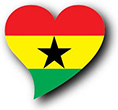 Flag of Ghana image [Heart2]