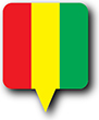 Flag of Guinea image [Round pin]