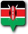Flag of Kenya image [Round pin]
