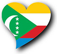 Flag of Union of Comoros image [Heart2]