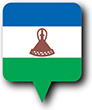 Flag of Kingdom of Lesotho image [Round pin]