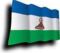 Flag of Kingdom of Lesotho image [Wave]