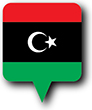 Flag of Libya image [Round pin]