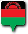 Flag of Malawi image [Round pin]