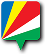 Flag of Seychelles image [Round pin]