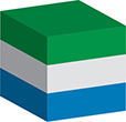 Flag of Sierra Leone image [Cube]