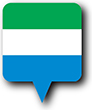 Flag of Sierra Leone image [Round pin]