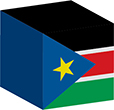 Flag of South Sudan image [Cube]
