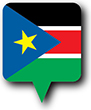 Flag of South Sudan image [Round pin]