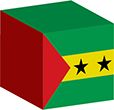 Flag of Sao Tome and Principe image [Cube]