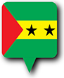 Flag of Sao Tome and Principe image [Round pin]