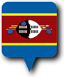 Flag of Eswatini image [Round pin]