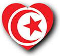Flag of Tunisia image [Heart1]