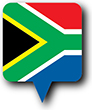 Flag of South Africa image [Round pin]