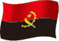 Angolas flag flimrende gradueringsbillede