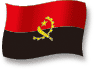 Flag of Angola flickering gradation shadow image