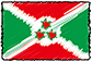 Flag of burundi handwritten image