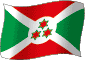 Flag of burundi flickering gradation image